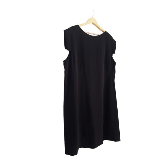 MM Lafleur NWT The Sarah 7.0 Dress Black Lightweight Crepe Size +3 - Picture 2 of 7